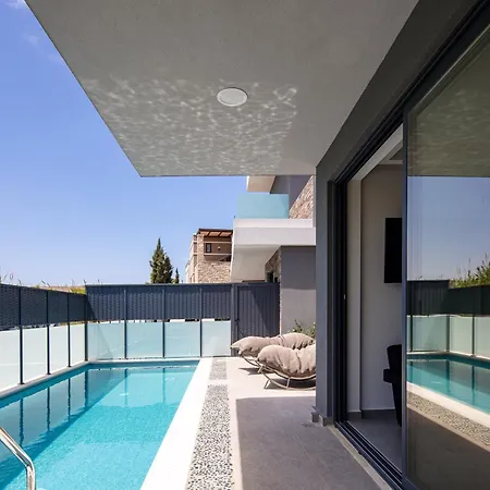 Villa Villasaints I Private Pool Villas, Walk To Beach, Bbq La Canée